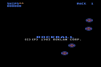 Rockball atari screenshot