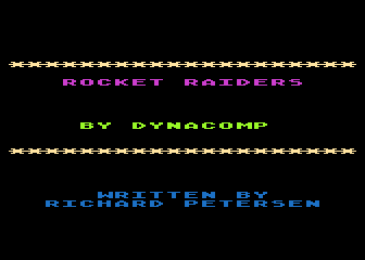 Rocket Raiders atari screenshot