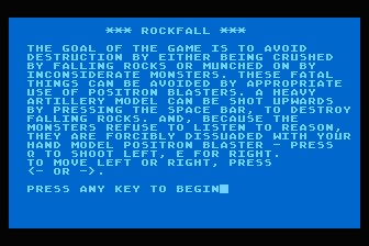 Rockfall! atari screenshot