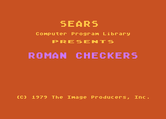 Roman Checkers atari screenshot