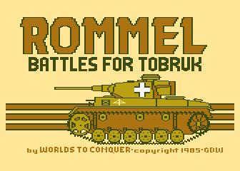Rommel - Battles for Tobruk atari screenshot