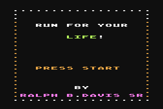 Run for Your Life! atari screenshot