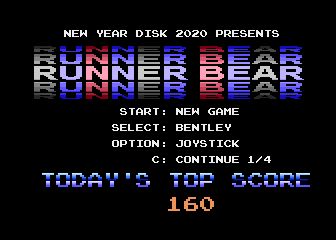 Runner Bear atari screenshot