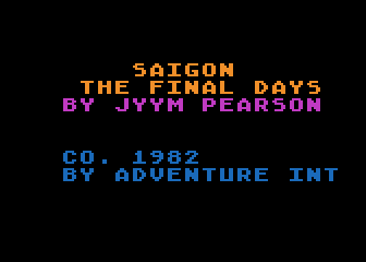 Saigon - The Final Days atari screenshot
