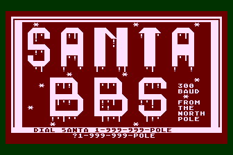 Santa BBS atari screenshot