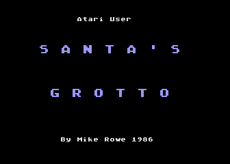 Santa's Grotto atari screenshot