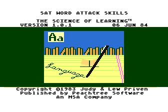 SAT Word Attack Skills atari screenshot