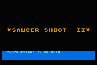 Saucer Shoot II atari screenshot