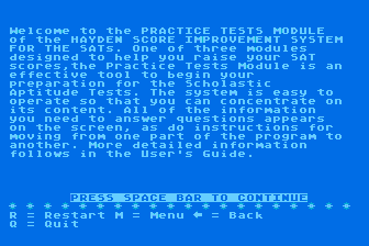 Score Improvement System for the SAT - Practice Tests atari screenshot