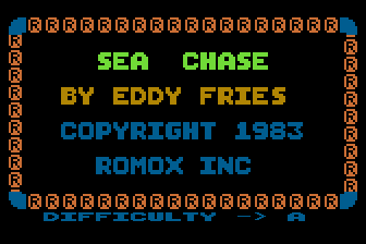 Sea Chase atari screenshot
