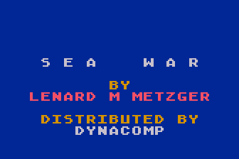Sea War atari screenshot