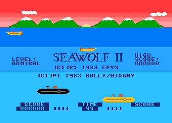Arcade Classics - Seawolf II / Gun Fight atari screenshot