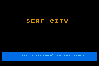 Serf City atari screenshot