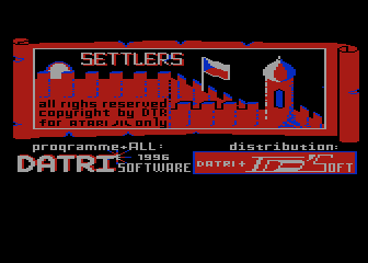 Settlers 1.2 atari screenshot