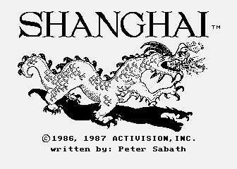 Shanghai atari screenshot