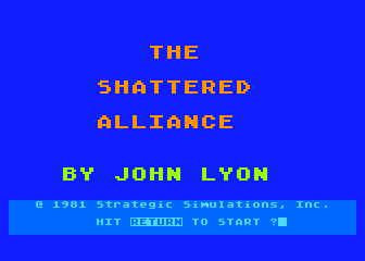 Shattered Alliance (The) atari screenshot