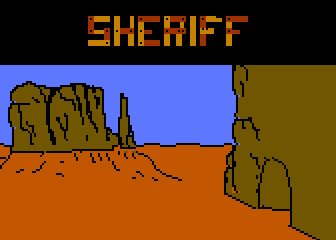 Sheriff atari screenshot