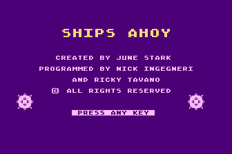 Ships Ahoy atari screenshot