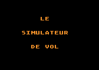 Simulateur de Vol atari screenshot