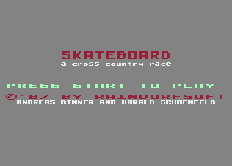 Skateboard atari screenshot