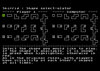 Skirrid - The Shapes Game atari screenshot