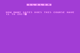 Slalom atari screenshot