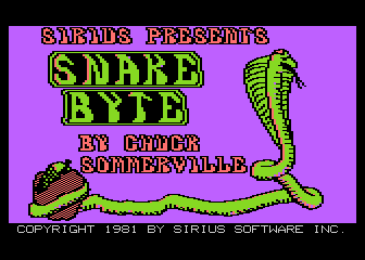 Snake Byte atari screenshot