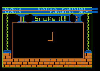 Snake It! atari screenshot
