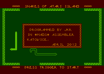 Snakes of Atari Island atari screenshot