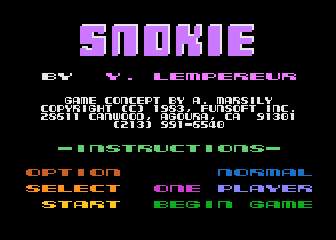 Snokie atari screenshot