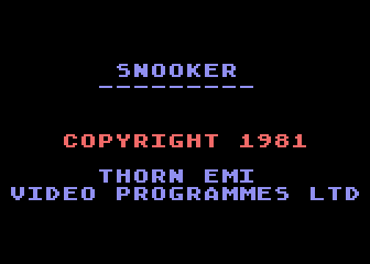 Snooker / Billiards atari screenshot