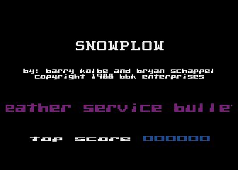 Snowplow atari screenshot