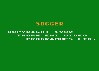 Soccer atari screenshot