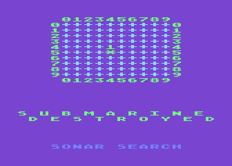Sonar Search atari screenshot