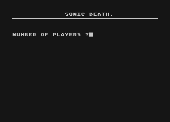 Sonic Death atari screenshot
