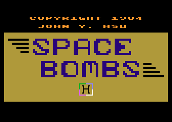 Space Bombs atari screenshot