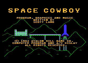 Space Cowboy atari screenshot