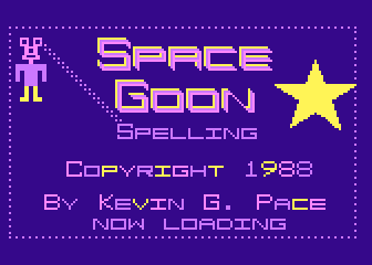 Space Goon Spelling atari screenshot