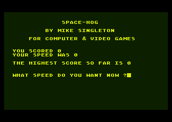 Space-Hog atari screenshot