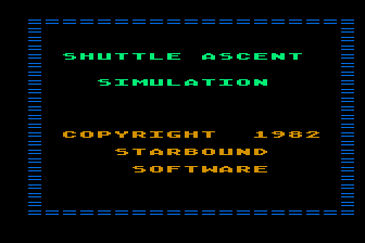 Space Shuttle - Launch / Ascent to Orbit atari screenshot