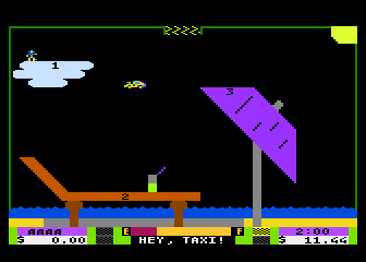 Space Taxi atari screenshot