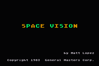 Space Vision atari screenshot