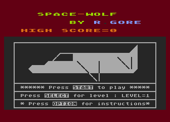 Space-Wolf atari screenshot