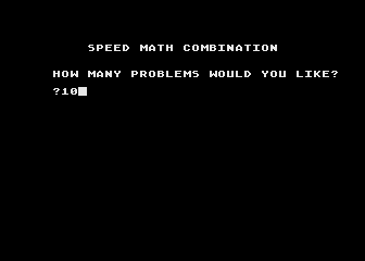 Speed Math - Combination atari screenshot