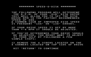 Speed-O-Disk