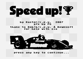 Speed Up! atari screenshot