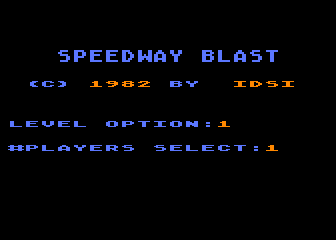 Speedway Blast atari screenshot