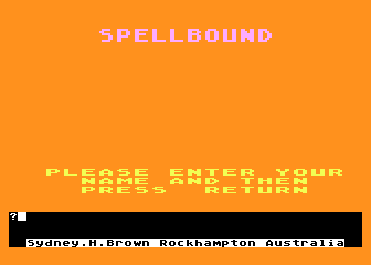 Spellbound atari screenshot