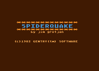 Spider Quake atari screenshot
