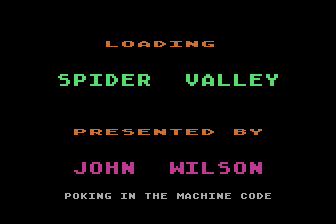 Spider Valley atari screenshot
